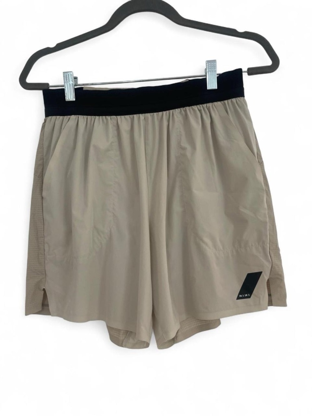 Zara athletics tan trail running shorts size M
